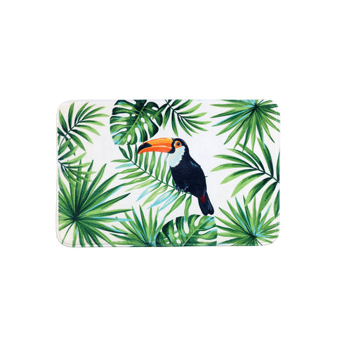 Protiskluzová koupelnová předložka Tucano – exotický design 45x70 cm