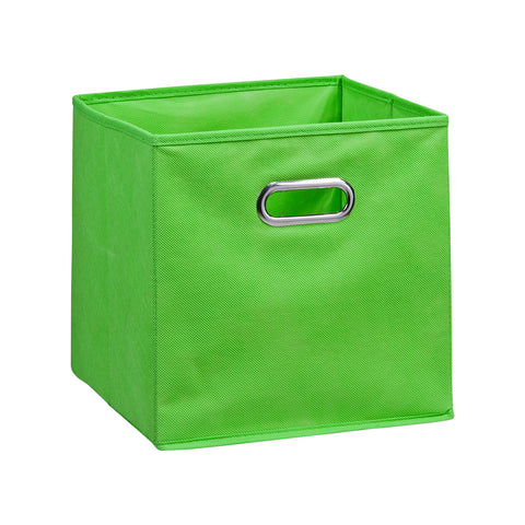 Zelený fleecový úložný košík 32cm