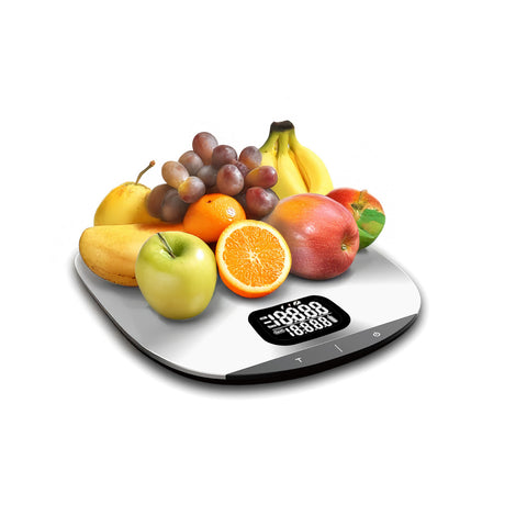 Kuchyňská váha z oceli 5kg – Ultra kompaktní, LCD displej, funkce tárování