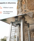 wintem stufa a gas da esterno a piramide con termostato regolabile 12kw ean 8052286432091