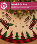 saint joy copri base albero di natale a120 cm in peluche 4 fantasie ean 8050043128331