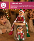 saint joy elfi di natale set 2 pezzi flessibili h40 cm 2 fantasie ean 8050043128430