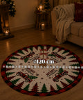 saint joy copri base albero di natale a120 cm in peluche 4 fantasie ean 8050043128331