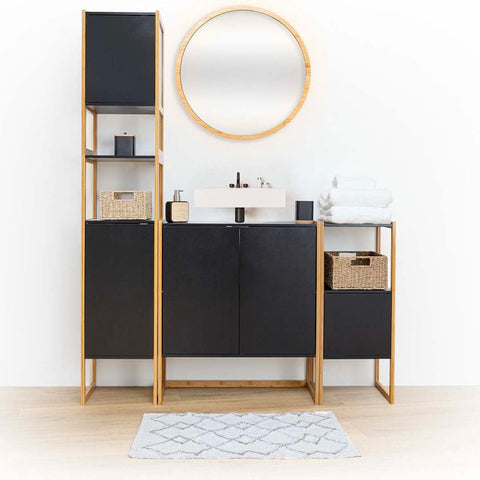 immagine-2-five-simply-smart-colonna-armadio-2-ante-da-bagno-33x33x170cm-nero-ean-3560232671272
