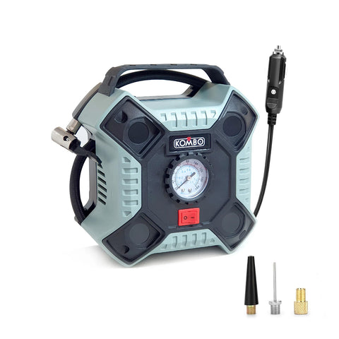 Elektrický kompresor s hadicí 63cm a 3 adaptéry 12v