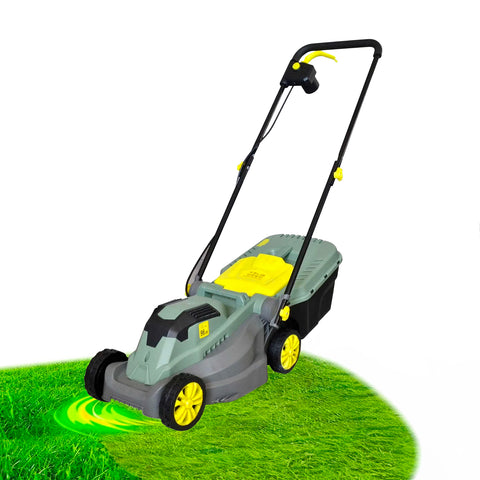 Elektrická sekačka na trávu se zásobníkem 30l a koly 14cm, 230v - 50hz, 1200w