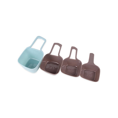 Sada 4 odměrek z PVC, 60ml/80ml/125 Ml/250ml