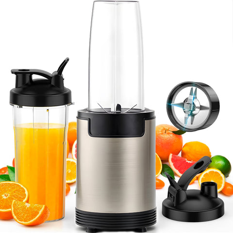 Mixér a sekáček se 4 noži a nádobou, 800ml/600w, zlatý