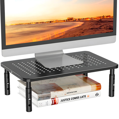 Nastavitelný stolní držák monitoru z plastu a oceli, max. 20kg