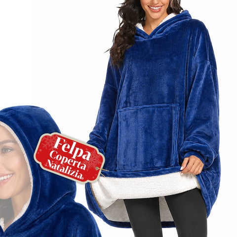 saint joy coperta con maniche e cappuccio felpa coperta oversize 2 colori ean 8050043128386