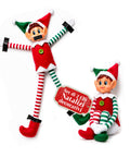 saint joy elfi di natale set 2 pezzi flessibili h40 cm 2 fantasie ean 8050043128430
