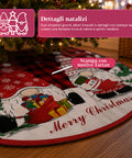 saint joy copri base albero di natale a120 cm in peluche 4 fantasie ean 8050043128331