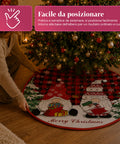 saint joy copri base albero di natale a120 cm in peluche 4 fantasie ean 8050043128331