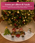 saint joy copri base albero di natale a120 cm in peluche 4 fantasie ean 8050043128331