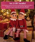 saint joy elfi di natale set 2 pezzi flessibili h40 cm 2 fantasie ean 8050043128430