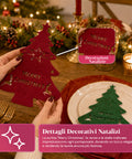 saint joy portaposate natalizi in feltro set 12 pezzi a forma di albero ean 8050043128027