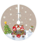 saint joy copri base albero di natale a120 cm in peluche 4 fantasie ean 8050043128331