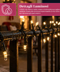 saint joy luci natalizie da esterno solari con telecomando 4 lunghezze ean 8050043128454
