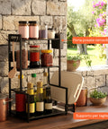 avilia scaffale da cucina 3 livelli in ferro con porta utensili e supporto tagliere ean 8056819053531