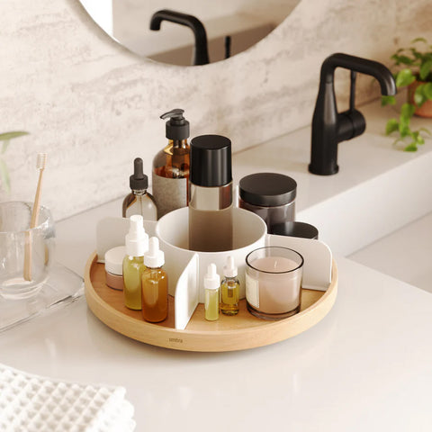 immagine-4-umbra-organizer-portaoggetti-rotondo-girevole-5-scomparti-30cm-ean-028295398602