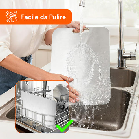 avilia home set 3 taglieri bifacciali varie dimensioniin acciaio inox antiruggine ean 8052879011498