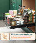 avilia home cestello estraibile cucina per dispensa e sottolavello in metallo ean 8052879011085
