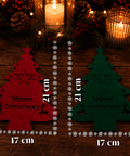 saint joy portaposate natalizi in feltro set 12 pezzi a forma di albero ean 8050043128027