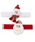 saint joy fermatende natalizi set 2 babbo natale e pupazzo di neve 16x30 cm ean 8050043127914