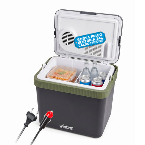 Elektrická chladicí taška 24L s chlazením a ohřevem - ochladí až o -18°C pod okolní teplotu a ohřeje až na 65°C (40/50W)