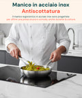 Padella Svasata Alta in Alluminio con Manico Inox – Vari Formati