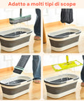 Avilia Secchio Pieghevole Salvaspazio in TPR Resistente con Manici e Design Compatto Richiudibile Ean 8056819050127