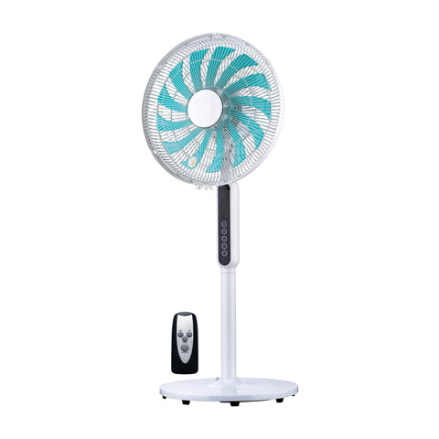 Stojanový ventilátor 60W se 13 lopatkami, 3 výškami a 3 rychlostmi, časovačem a dálkovým ovladačem