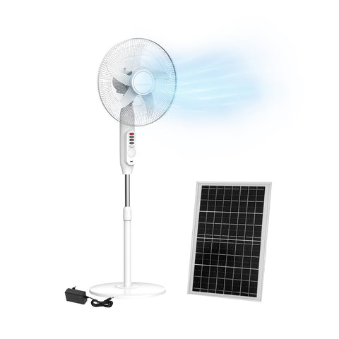 Ventilátor se solárním panelem - tichý a s oscilací
