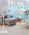 Ventilatore a Piantana 45W 3 Pale con Telecomando, Timer e 3 Velocità Bianco-DCG-ean-8032774626430
