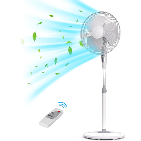 Sloupový ventilátor s dálkovým ovládáním, 3 rychlostmi, tichý a s elegantním designem