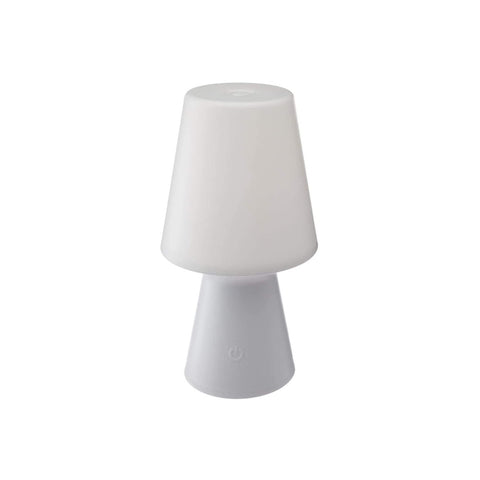 Bílá LED lampa na baterie 23cm