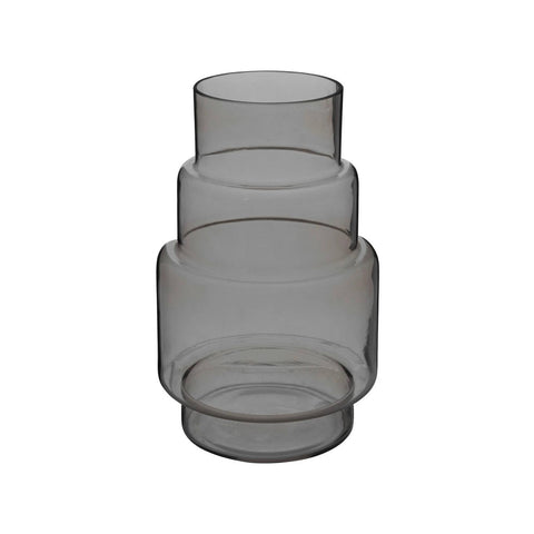Váza May z tmavě šedého skla V26cm