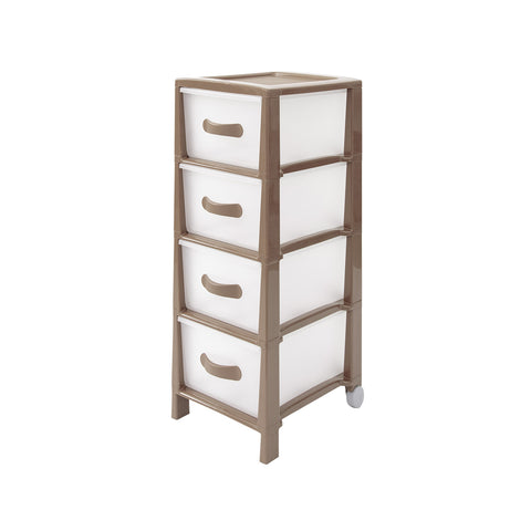 Komoda Futura Slim se 4 zásuvkami moka