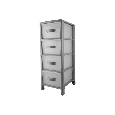 Komoda Futura Slim se 4 zásuvkami, taupe