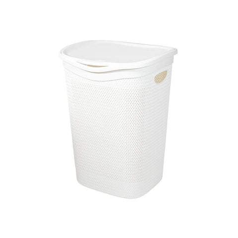 Koš na prádlo Intreccio 55 l, bílý