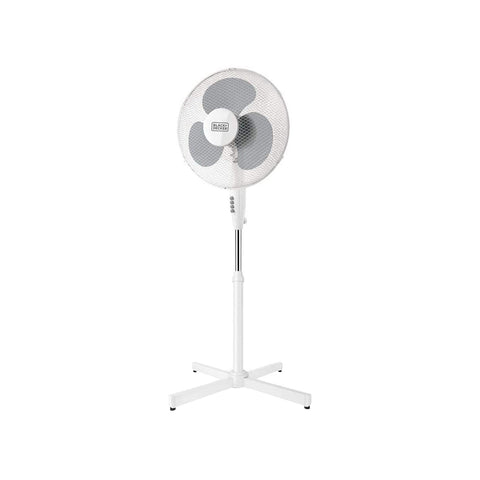Bílý stojanový ventilátor se 3 rychlostmi, 40w