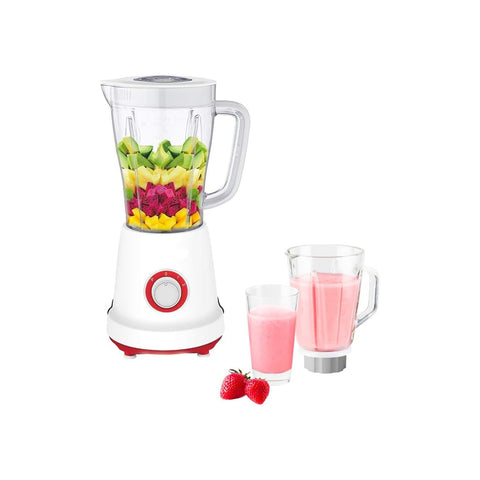 Mixér se skleněnou nádobou 1,5l 500w červený