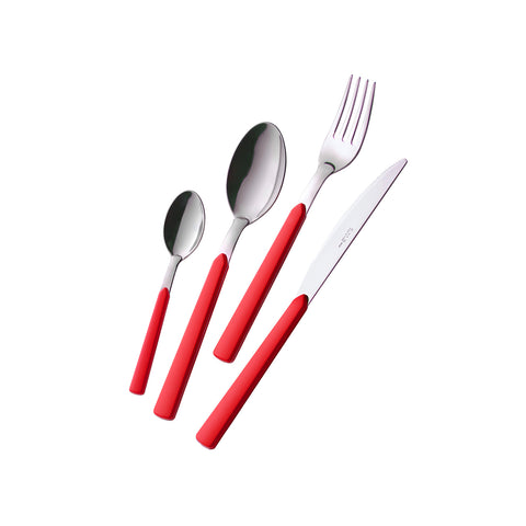 Sada 24dílných příborů Fast Rosso