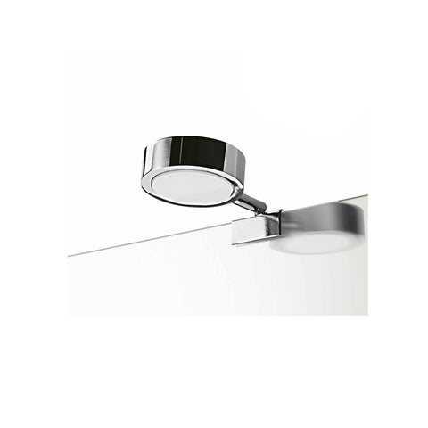 Univerzální kulaté LED svítidlo ke zrcadlu z chromovaného ABS, 2 W, 7,6 cm