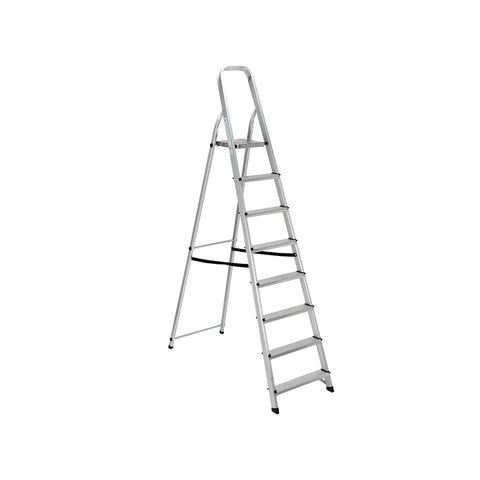 Skládací hliníkový žebřík s 8 stupni