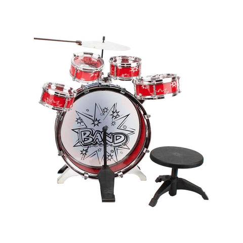 Bicí souprava Rockstar, 10 dílů, s pedálovým mechanismem, židlí a stojanem