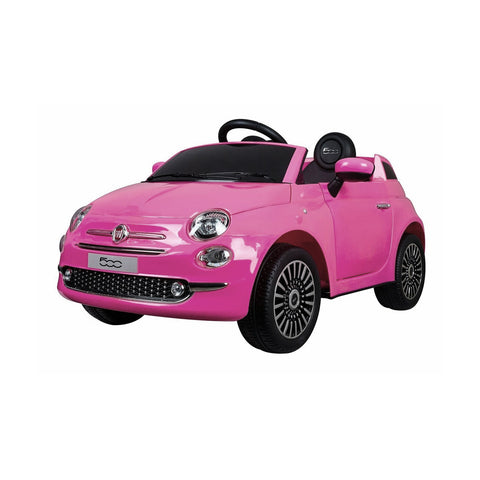 Elektrické autíčko Fiat 500 růžové 12v 4,5ah 110x58,4x53cm