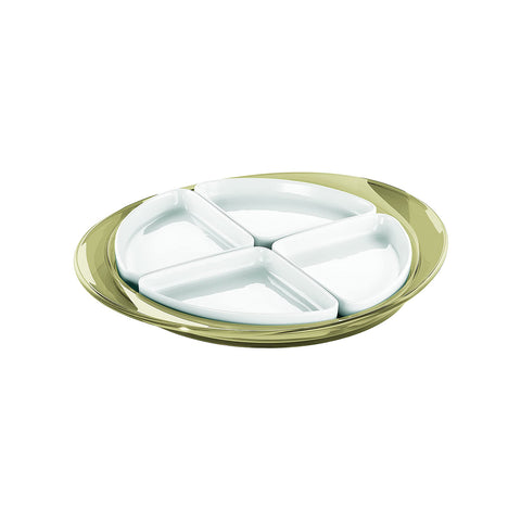 Servírovací miska Feeling z pískově zbarveného porcelánu