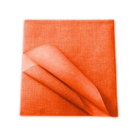 Sada 100 jednorázových netkaných ubrusů oranžových 100x100cm