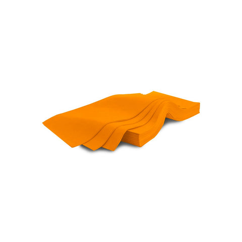 Sada 100 jednorázových netkaných ubrusů oranžových 140x140cm